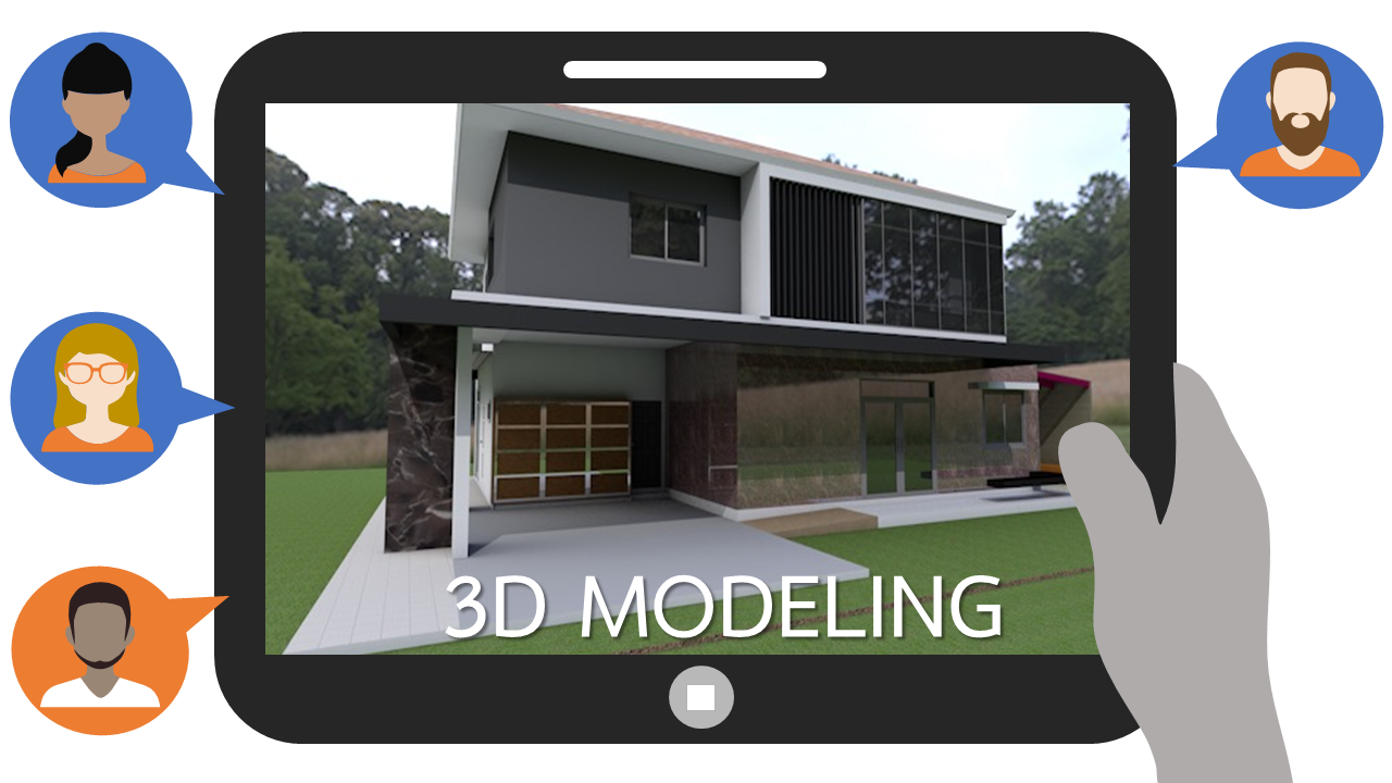 การขึ้นโมเดลสามมิติด้วยเทคโนโลยีแบบจำลองสารสนเทศอาคาร | 3D Modeling using BIM Technology 00439
